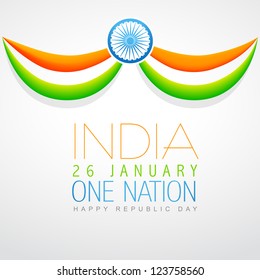 vector stylish flag of india with space for your text