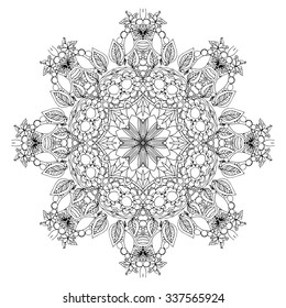 vector stylish floral arabic mandala