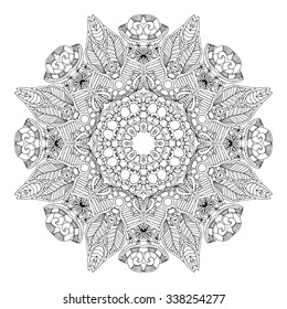 vector stylish floral arabic mandala