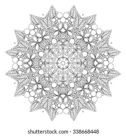 vector stylish floral Arabic mandala