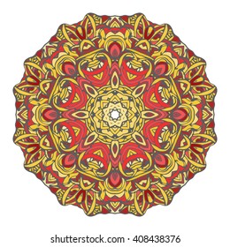 vector stylish floral arabic mandala. vector illustration