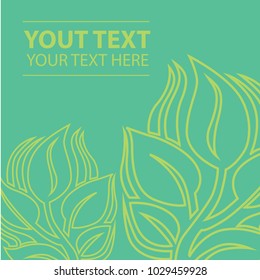 Vector stylish floral background - design elements can be used for invitation, greeting cards