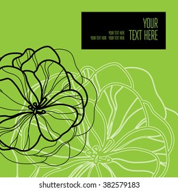 Vector stylish floral background - design elements can be used for invitation, greeting cards
