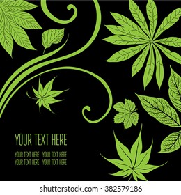 Vector stylish floral background - design elements can be used for invitation, greeting cards