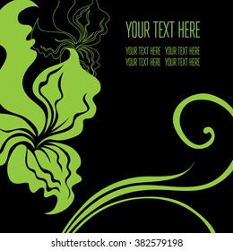 Vector stylish floral background - design elements can be used for invitation, greeting cards