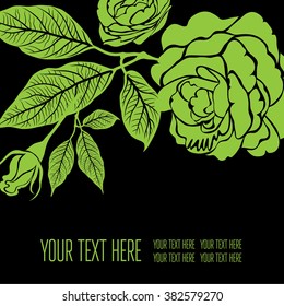 Vector stylish floral background - design elements can be used for invitation, greeting cards