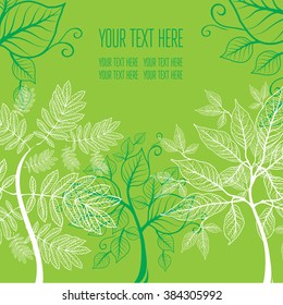 Vector stylish floral background - design elements can be used for invitation, greeting cards