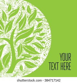 Vector stylish floral background - design elements can be used for invitation, greeting cards