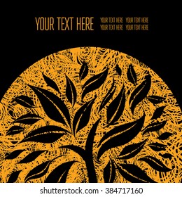 Vector stylish floral background - design elements can be used for invitation, greeting cards