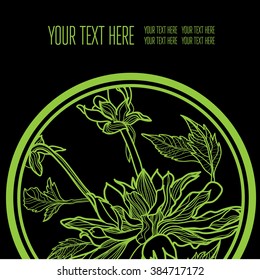 Vector stylish floral background - design elements can be used for invitation, greeting cards