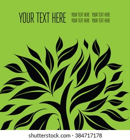 Vector stylish floral background - design elements can be used for invitation, greeting cards