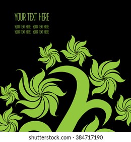 Vector stylish floral background - design elements can be used for invitation, greeting cards