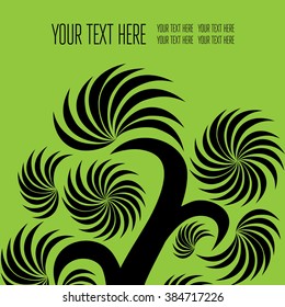 Vector stylish floral background - design elements can be used for invitation, greeting cards