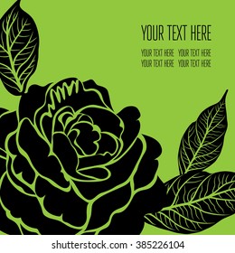 Vector stylish floral background - design elements can be used for invitation, greeting cards