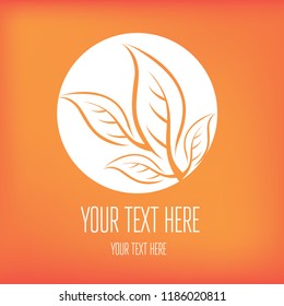Vector stylish floral background, logo - design elements can be used for invitation, greeting cards