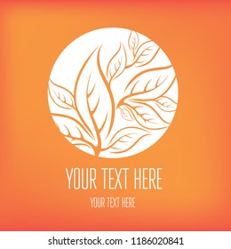 Vector stylish floral background, logo - design elements can be used for invitation, greeting cards