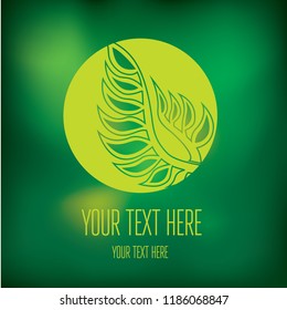 Vector stylish floral background, logo - design elements can be used for invitation, greeting cards