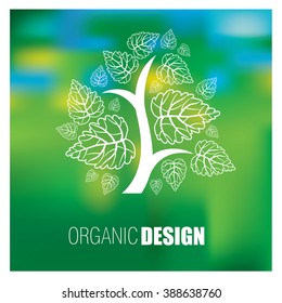 Vector stylish floral background, logo - design elements can be used for invitation, greeting cards