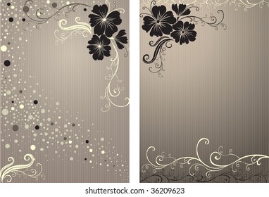 Vector stylish Floral vintage background