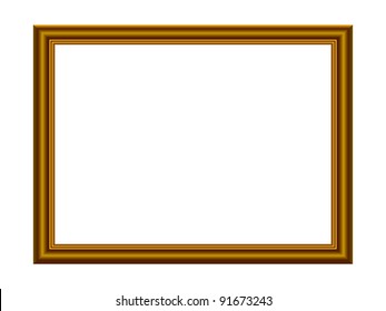 Vector Stylish Gold Frame