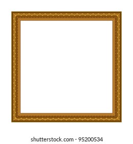 Vector Stylish Gold Frame