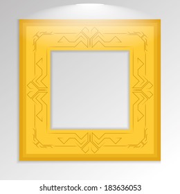 Vector Stylish Golden Framework Isolated On Background