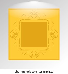 Vector Stylish Golden Framework Isolated On Background