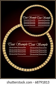 vector stylish greeting card with diamonds