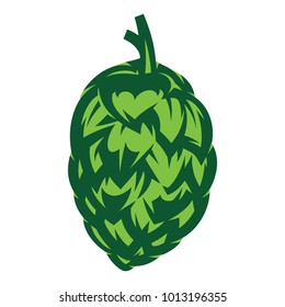 vector stylish illustration with hop kidney for design
