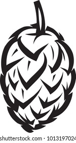 vector stylish illustration with hop kidney for design