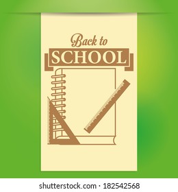 Vector Stylish Illustration Of A Notebook With Rulers Background