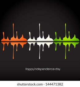 Vector stylish independence day background