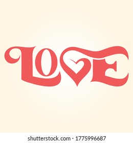 Vector Stylish Love Shape Design