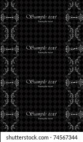 vector stylish medieval silver frame