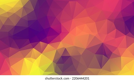 Banner polígono multicolor de diseño vectorial. Antecedentes abstractos de bajo estilo poly. Ilustración geométrica