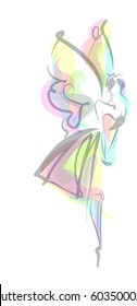 VECTOR 
stylish  original hand-drawn graphic with beautiful young girl model for design. Fashion, style, youth, fitness, sports, beauty. Graphic, sketch, drawing. Woman.

