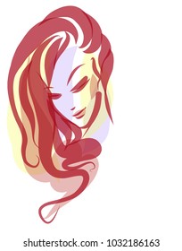 VECTOR 
stylish  original hand-drawn graphics portrait  with beautiful young attractive girl model for design. Fashion, style,    beauty . Graphic, sketch drawing. Sexy  woman

