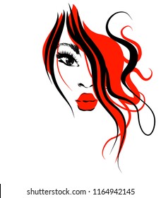 VECTOR 
stylish  original hand-drawn graphics portrait  with beautiful young attractive girl model for design. Fashion, style,    beauty . Graphic, sketch drawing.  
logotype

