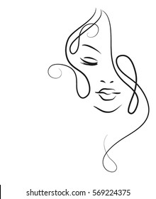 VECTOR 
stylish  original hand-drawn graphics portrait  with beautiful young attractive girl model for design. Fashion, style,    beauty . Graphic, sketch drawing. Sexy  woman

