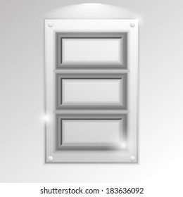 Vector Stylish Silver Frameworks Isolated On Background