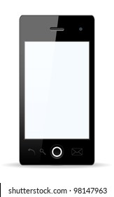 Vector stylish Smartphone with isolated background. Vector Illustration.