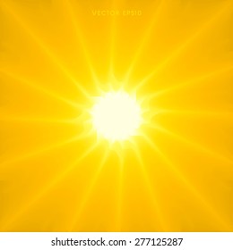 Vector- Stylish Sun Sunburst background