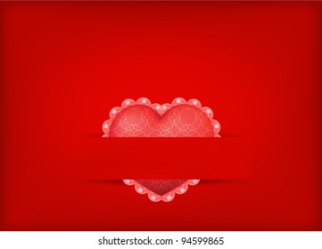 vector stylish valentine greeting card