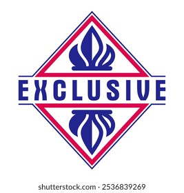 Vector stylish vintage badge isolated on white, retro style logo or emblem, old style symbol for product or sale offer, advertising design element.