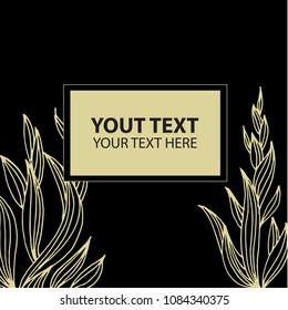 Vector stylish vintage floral background - design elements can be used for invitation, greeting cards. Floral frame