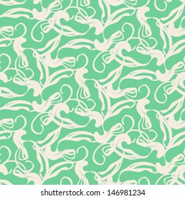 Vector stylization of mint green marble paper, seamless pattern with bold organic shapes. Texture for web, print, wallpaper, summer spring fashion, fabric design,  website background, holiday decor