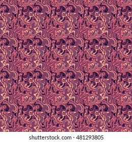 Vector stylization of purple marble paper, seamless pattern. Texture for web, print, wallpaper, summer spring fashion, fabric design, website background