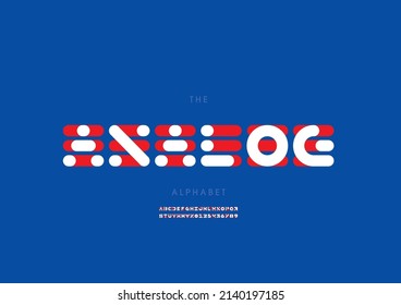 Vector de letras y letras analógicas estilizadas