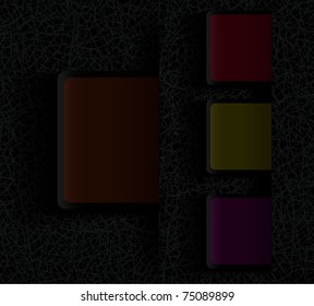 Vector stylized banner. Sticker.