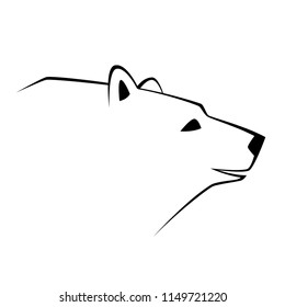 vector stylized bear